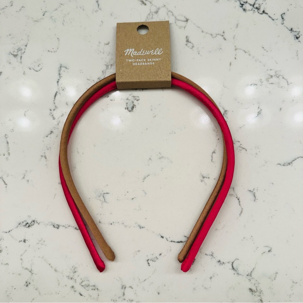 NWT Madewell Two Pack Skinny Headbands
